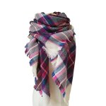 YSense - Women's Plaid Blanket Long Shawl Big Grid Winter Warm Lattice Large Scarf Wrap