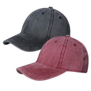 Men Women Baseball Cap Cotton Adjustable Washed Dad-hat Unisex Distressed Vintage Plain Cap