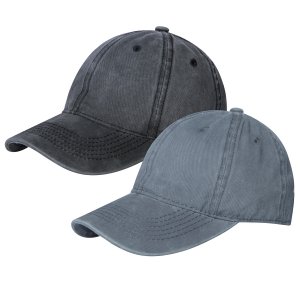 Men Women Baseball cap Cotton Adjustable Washed Dad-hat Unisex Distressed Vintage Plain cap
