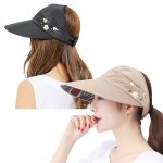 YSense Womens Sun Hats Wide Brim UV Protection Summer Beach Cap Sports Visor