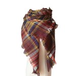 YSense - Women's Plaid Blanket Long Shawl Big Grid Winter Warm Lattice Large Scarf Wrap