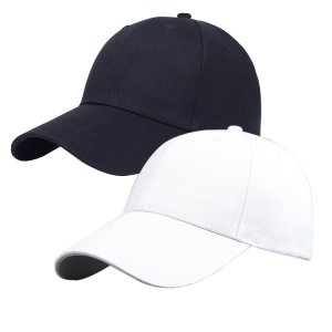 YSense - Pack of 2, Plain Baseball Cap Blank Hat